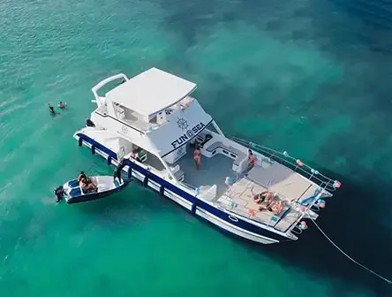 Catamaran with Slide private charter in Punta Cana