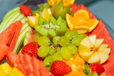 Fresh tropical fruit platter included on Princess 49