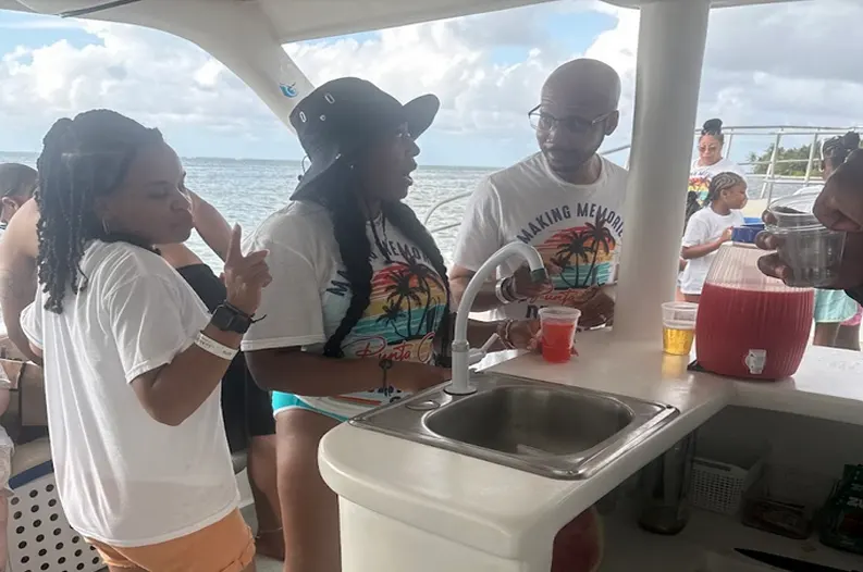 Catamaran party tour with friends in Punta Cana