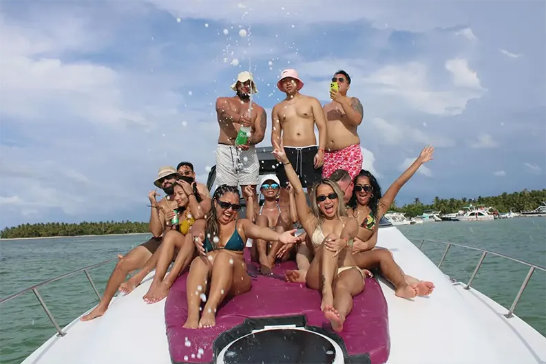 Wedding celebration yacht rental Punta Cana